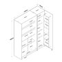 Hanah Home Armario Multiusos Blanco